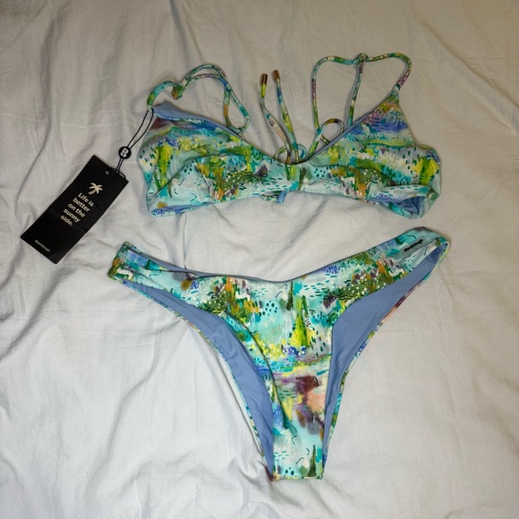 Colorful Abstract Bikini Set - Picture 1 of 5